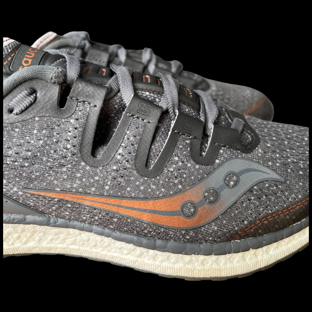 SAUCONY Freedom IS0 Women's 9.5 Running Shoes Grey Denim Copper Sneakers - Picture 7 of 16